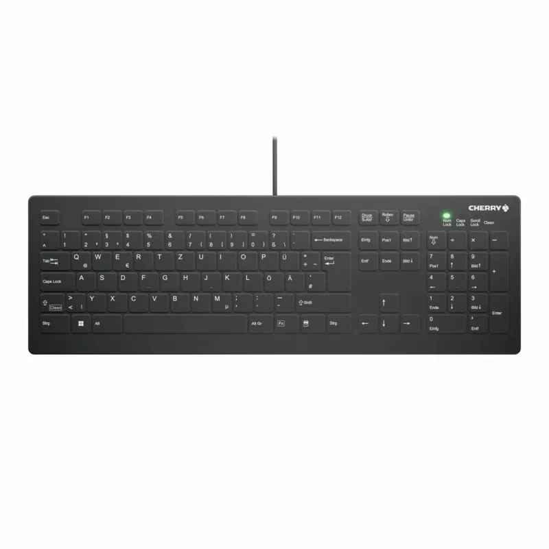 Medical Keyboard CHERRY AK-C8112 USB QWERTZ German Black 105 Keys