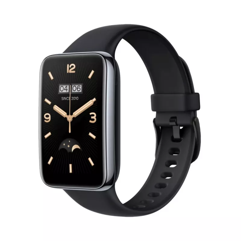 Silicone Strap FIXED for Xiaomi Mi Smart Band 7 Pro — Black, adjustable, water-resistant