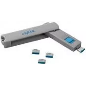 LOGILINK AU0052 USB-C port blocker 1xkey and 4xlocks