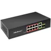 Ethernet Switch QOLTEC 52297 PoE RJ45 with PoE Uplink and SFP port