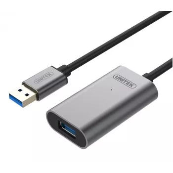 Unitek USB 3.0 active extension cable, 10m, Alu., Y-3005