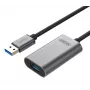 Unitek USB 3.0 active extension cable, 10m, Alu., Y-3005