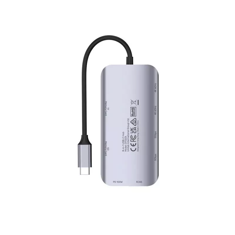 USB-C Hub Unitek D1122A01 with 2x HDMI 4K and 100W Power Delivery
