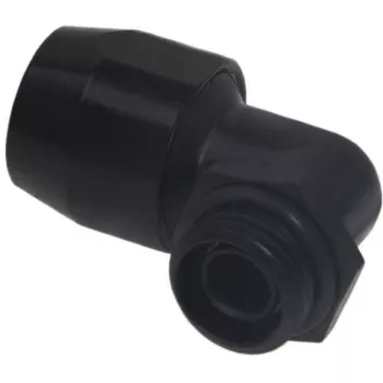 Alphacool HF Screw-In Fitting TPV Metal - 90° Rotatable 12,7/7,6mm - Black (17455)