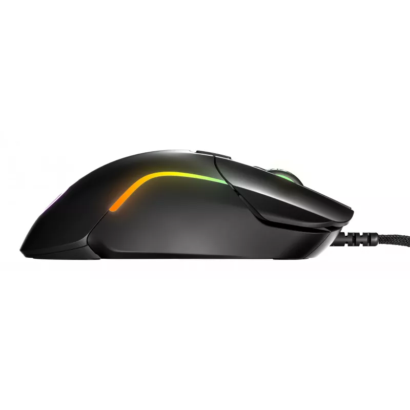 Gaming mouse STEELSERIES Rival 5 — right-hand, TrueMove Air sensor, 18,000 DPI, 9 programmable buttons, USB Type-A, IP54