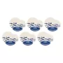 Dinner service Rose&Tulipani R18390TA18 for 6 people, porcelain tableware set