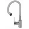Kitchen faucet PYRAMIS Flessi grey 090938001 - swivel sink tap
