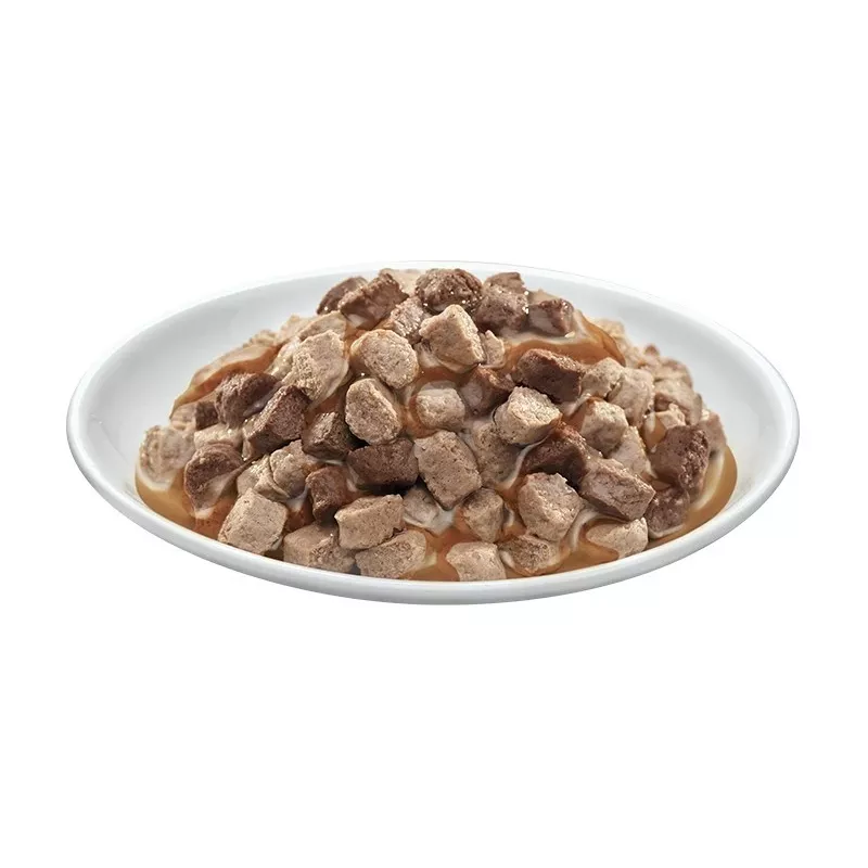 PREVITAL Cat Food Megabox with Lamb, Beef, Rabbit, and Chicken in Gravy - Wet Cat Food - 24 x 100g