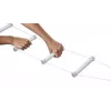 Rehabilitation bed ladder Qmed DRQM3G0AAXXXP, 4 steps, polyethylene, max load 90 kg, fluorescent, rung width 25 cm