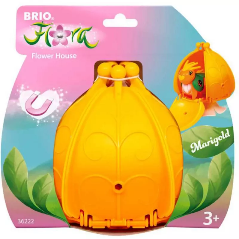 Toy House BRIO Marigold Flower House Green Yellow 36222