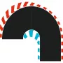 HYBRID hairpin curve 180° L/R, race track