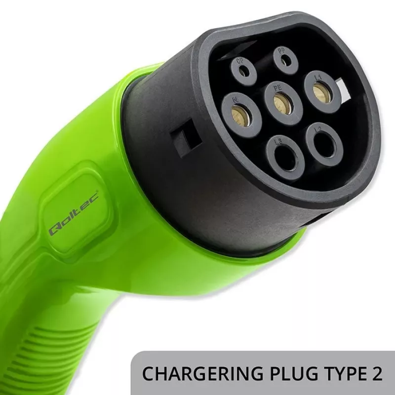 Mobile EV charger QOLTEC 52468 Type 2, 3.5 kW, 16 A, 5 m cable, IP65