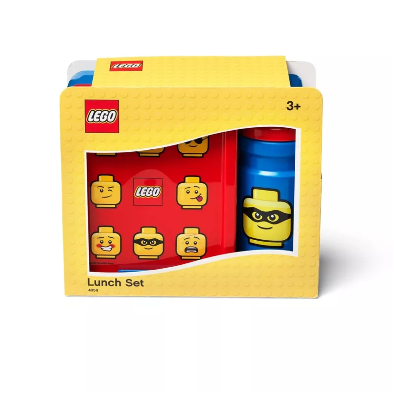 Lunch set LEGO 40580001 Bright Blue — children's lunchbox and drink bottle set