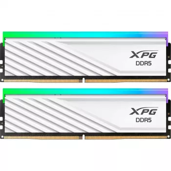 ADATA DIMM 16 GB DDR5-5600 (2x 8 GB) Dual-Kit (White, AX5U5600C468G-DTLABRWH, XPG Lancer Blade RGB, INTEL XMP, AMD EXPO) - 16 GB - DDR5