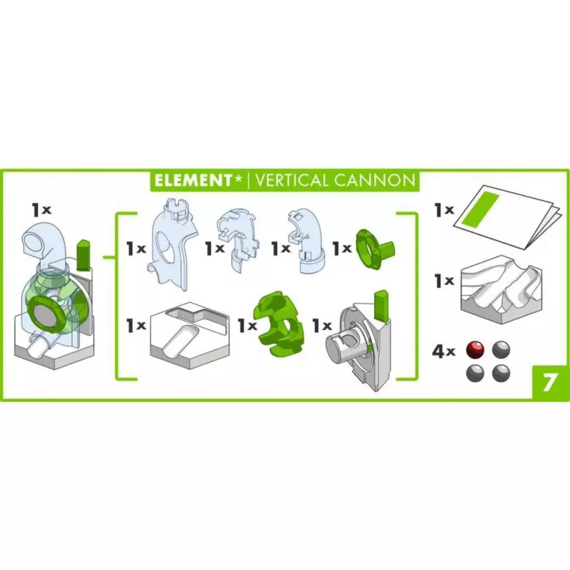 Ravensburger GraviTrax Element Vertical Cannon track add-on (27465) for marble run systems