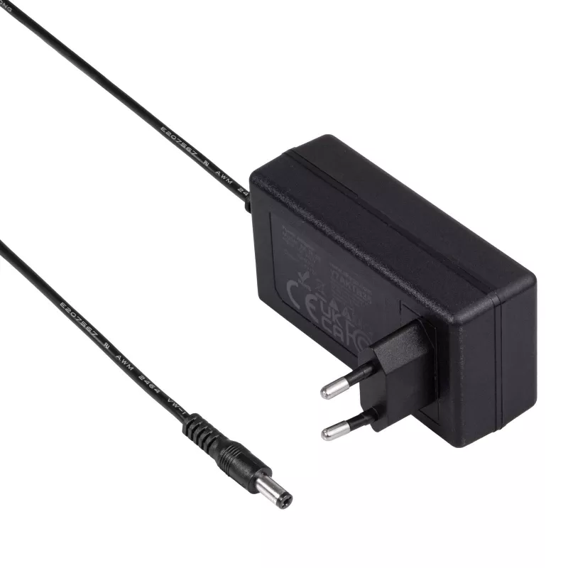Akyga AK-TB-35 Universal Power Adapter, 24 V, 2 A, 48 W, 5.5 x 2.1 mm, 1 m