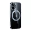 Protective smartphone case Torras Ostand Pro for iPhone 16, transparent, slim fit, supports wireless charging