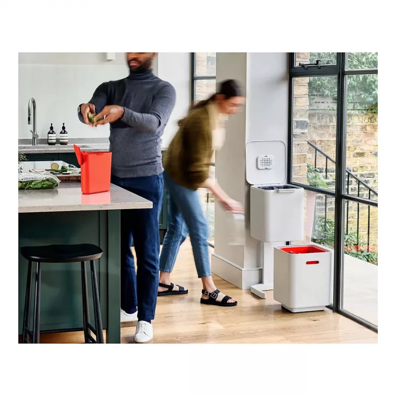 Joseph Joseph waste bin Totem 40 L stone grey
