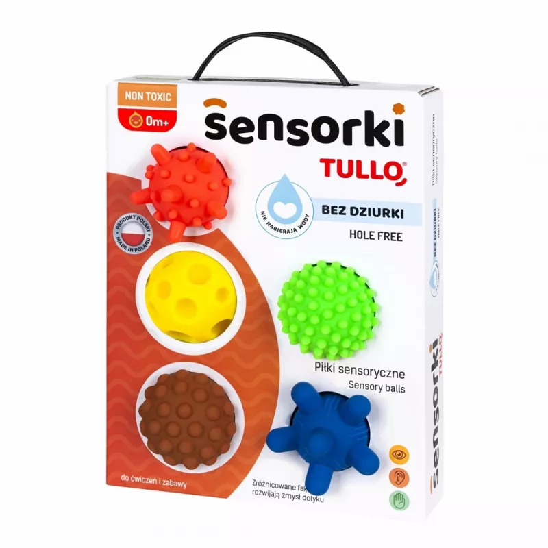 Sensory balls without holes TULLO 5 pcs