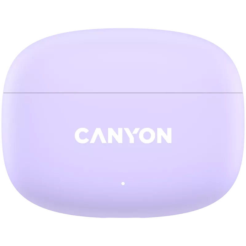 Canyon TWS-9 CNS-TWS9P Headphones – True Wireless – Bluetooth 5.4 – In-Ear – 6h + 30h Laufzeit – USB-C Ladecase – Touch-Steuerung – lilac