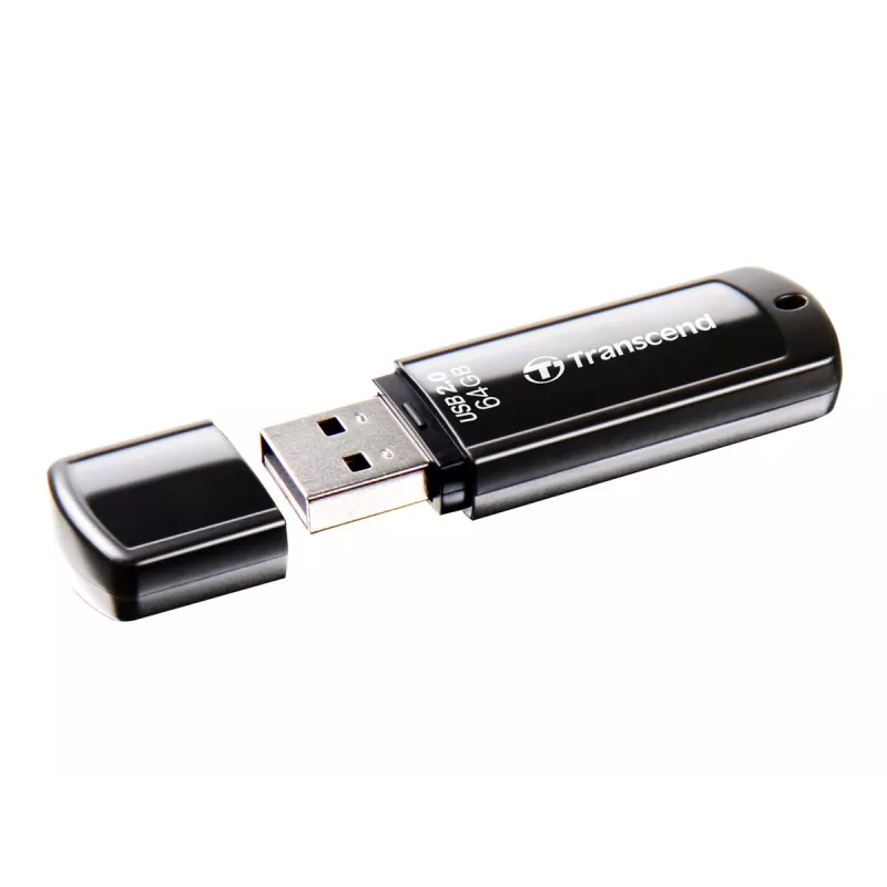 USB Flash Drive Transcend JetFlash 350 64GB, USB 2.0, Black