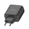 SAVIO LA-06/B 30W Wall Charger, USB-A + USB-C, Quick Charge, Power Delivery 3.0, Black