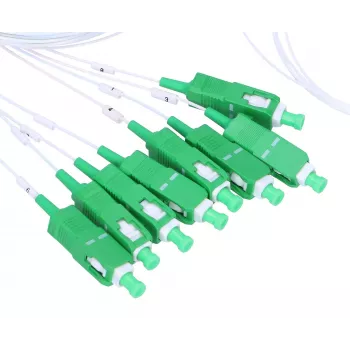 Cable splitter Extralink Splitter 1:8 PLC SC/APC 900um 1.5m Green White