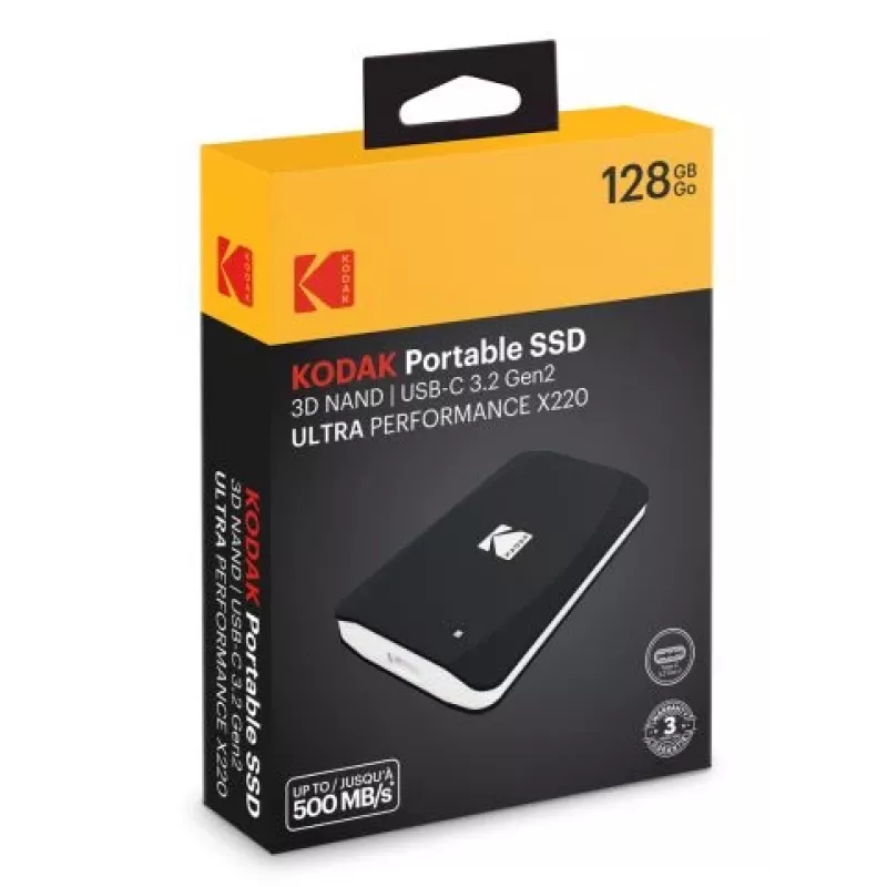 SSD disk Kodak 128GB Portable 2.5 inch 3.2Gen2 X220