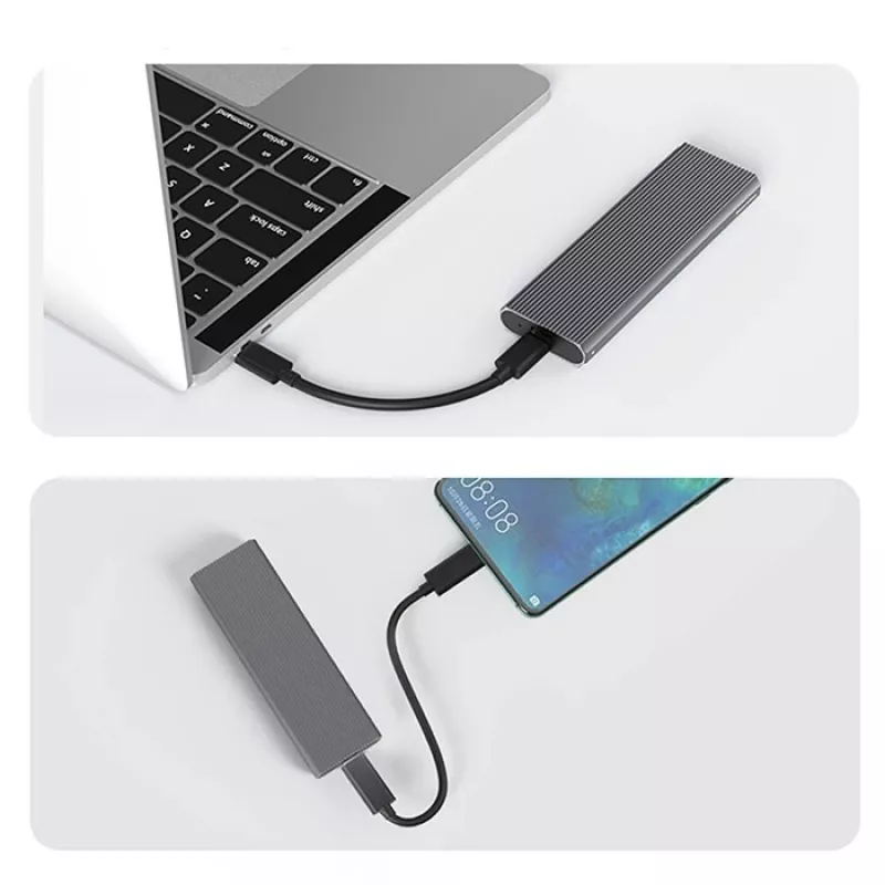 M.2 NVMe SSD enclosure QOLTEC 52630 — USB 3.1 Gen2 10Gb/s, for M.2 NVMe drives