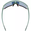Multi-sport glasses UVEX sportstyle 235 — Unisex, semi-rimless frame, green/red