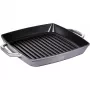 Grill Pan Staub 40511-684-0 Square 28 cm, Induction-compatible, Graphite Grey