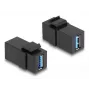 DeLOCK Keystone Module USB 3.0 A female to A female black 1:1
