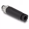 DeLOCK M8 Connector A-coded 3 pin male screw connection black
