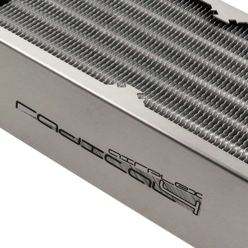 Radiator Aqua-Computer airplex radical 4/480 — Aluminium/Copper/Stainless steel, 520×140×73 mm