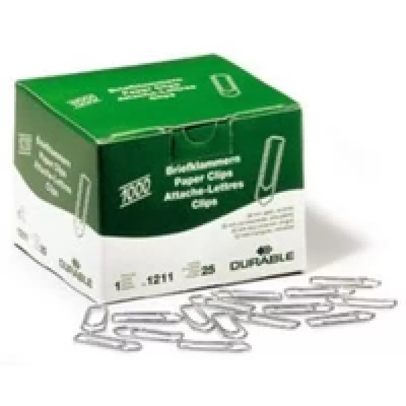 Paper Clip Durable 121125 Metallic 1000 pcs