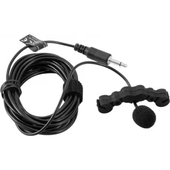 Violin microphone Omnitronic 13063461 for pocket transmitter, clip-on instrument mic