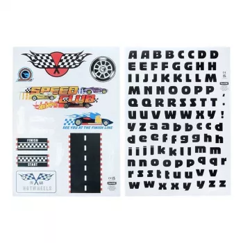 Wall decals Paladone Hot Wheels Personalisation PP13745HW — decorative self-adhesive stickers for kids' rooms