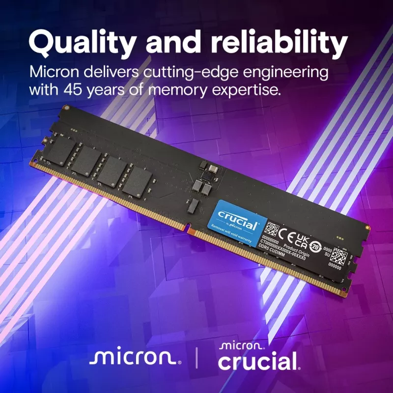 Memory DDR5 64GB/6400 (2*32GB) CL52 CUDIMM