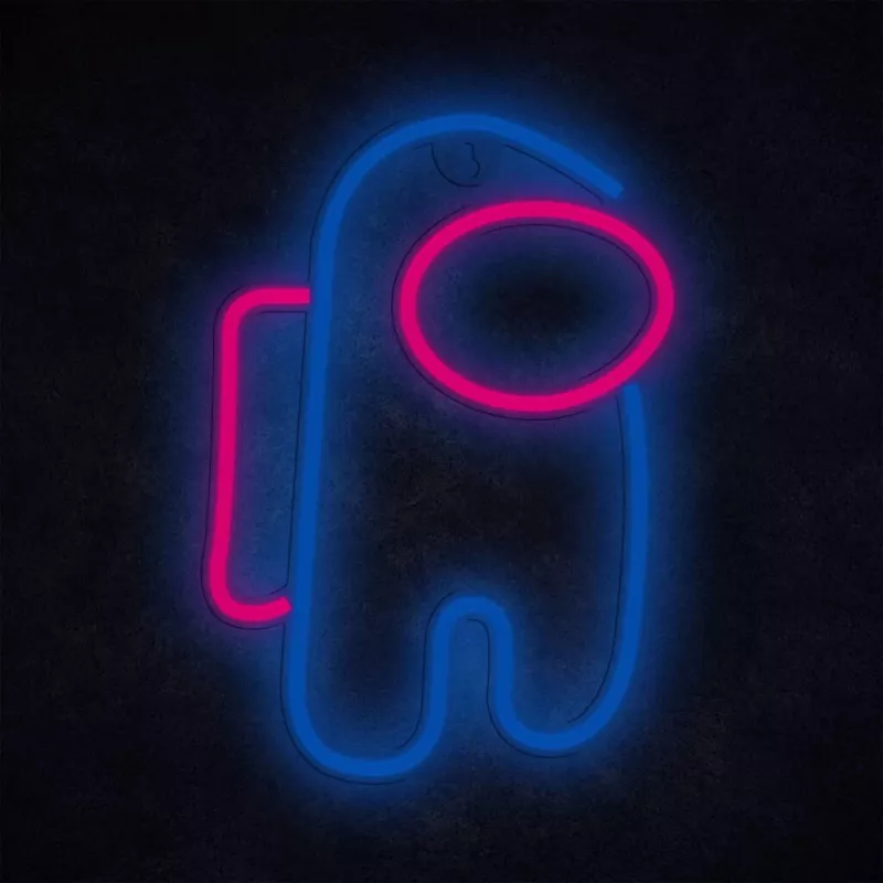 Decorative neon-style LED light MANTA SNL27BLT Style Neon Lights ASTRONAUT, plug-in tabletop wall LED accent