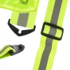 Safety LED reflector vest MACLEAN MCE425 — 360° visibility, adjustable size