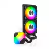 All-in-One Liquid CPU Cooler Montech Hyper Flow ARGB 240 mm, black