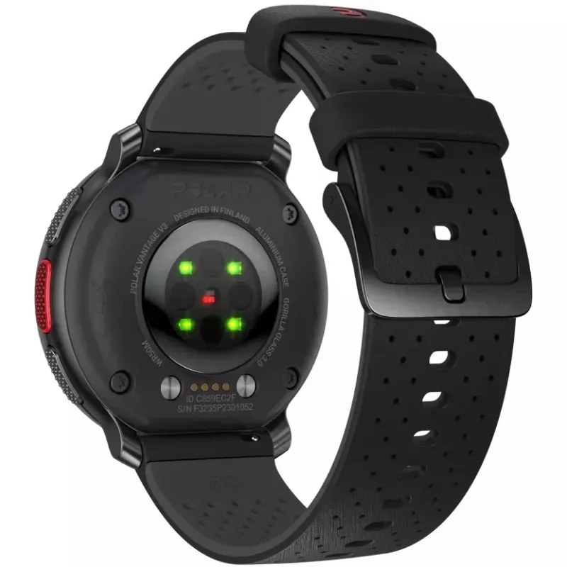 Polar Vantage V3 - Aluminium - Sports Watch with Band - Silicone - Display 3.5 cm (1.39) - 32 GB - Bluetooth - 57 g - Night Black (900108890)