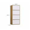 ALMA CHEST OF DRAWERS ARTISAN OAK/WHITE