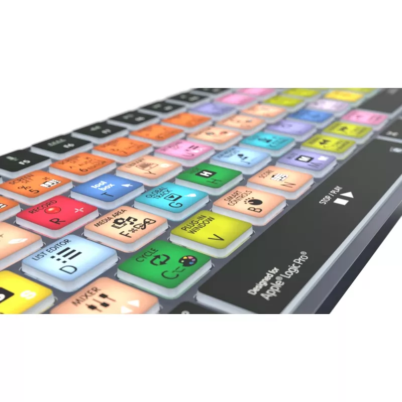 Keyboard LogicKeyboard Apple Logic Pro X2 Titan DE Mac — LKB-LOGXP2-TM-DE, German layout