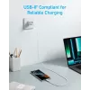 Anker Innovations 322 USB-C to Cable Nylon 0.9M 60WWhite - Cable - Digital/Data (A81F5G21)
