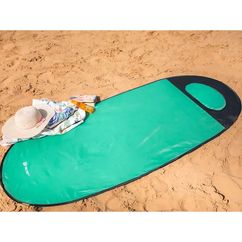 TRACER Beach Mat Pop Up 46948 – lightweight portable mint-colored foldable mat