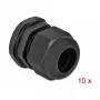 Cable Gland DeLOCK 60222 Black Plastic 10 pc(s)