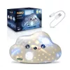Bedside LED night lamp neno COSMO — silicone portable rechargeable, 3 brightness levels, white, battery-powered