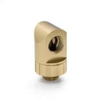 BitsPower 90° Rotary Connector Artemis BPM-AT90R Gold — angled fitting for water cooling