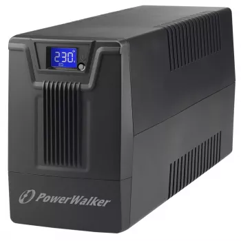 Uninterruptible Power Supply PowerWalker VI 800 SCL FR — Line‑Interactive UPS 0.8 kVA (480 W), 2 Type E outlets, USB, RJ-45/RJ-11, 12V 9Ah battery, tower, black